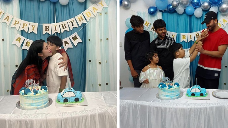 ছেলের জন্মদিনে এক হলেন শাকিব-অপু! ছেলের জন্মদিনে এক হলেন শাকিব-অপু!