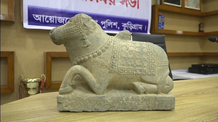 কুড়িগ্রামে প্রাচীন গো-মূর্তি উদ্ধার