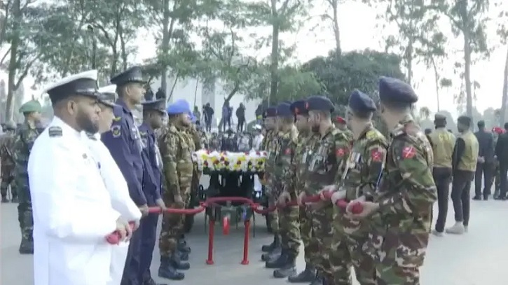 বেগম খালেদা জিয়ার মরদেহ জিয়া উদ্যানে