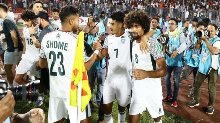 মোরসালিনের গোলে ২২ বছরের অপেক্ষা ফুরাল বাংলাদেশের