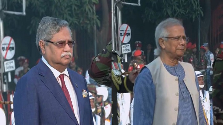 সশস্ত্র বাহিনীর বীর শহীদদের প্রতি প্রধান উপদেষ্টার শ্রদ্ধা