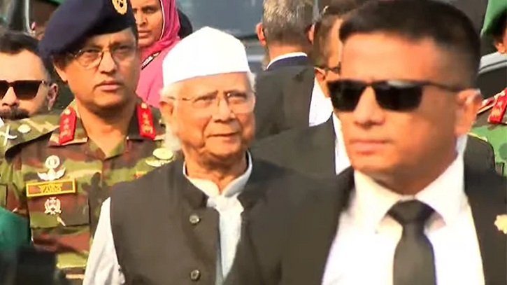 ওসমান হাদির জানাজায় অংশ নিতে সংসদ ভবনে প্রধান উপদেষ্টা