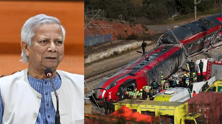 স্পেনে ভয়াবহ ট্রেন দুর্ঘটনায় প্রধান উপদেষ্টার শোক