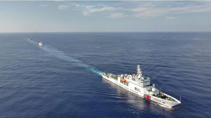 চীনের জলসীমা থেকে ফিলিপাইনি জাহাজ হটালো কোস্ট গার্ড  