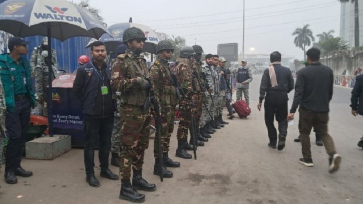 নির্বাচন ঘিরে নিরাপত্তার চাদরে ঢেকে ফেলা হয়েছে পুরো দেশ