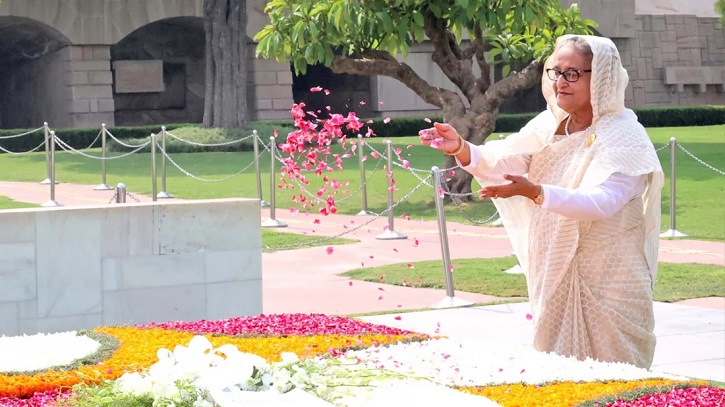 মহাত্মা গান্ধীর প্রতি শ্রদ্ধা প্রধানমন্ত্রীর মহাত্মা গান্ধীর প্রতি শ্রদ্ধা প্রধানমন্ত্রীর