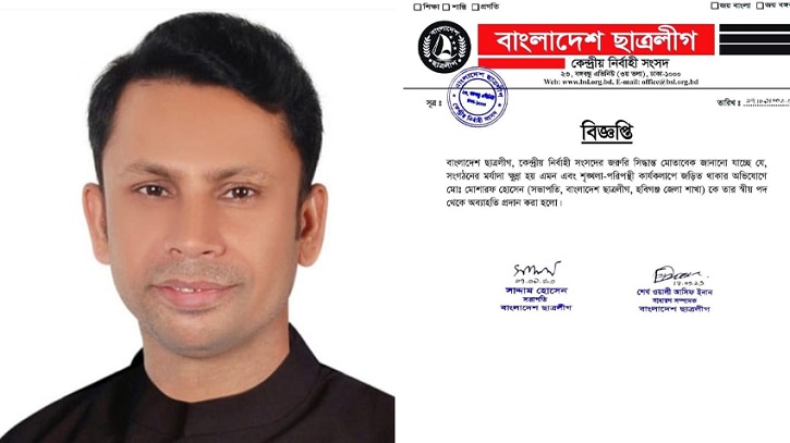 তরুণীর সঙ্গে আপত্তিকর ভিডিও, জেলা ছাত্রলীগের সভাপতিকে অব্যাহতি তরুণীর সঙ্গে আপত্তিকর ভিডিও, জেলা ছাত্রলীগের সভাপতিকে অব্যাহতি