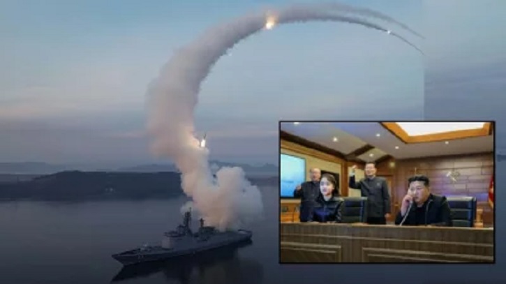 যুদ্ধজাহাজ থেকে ক্রুজ ক্ষেপণাস্ত্র ছুড়ল উত্তর কোরিয়া!