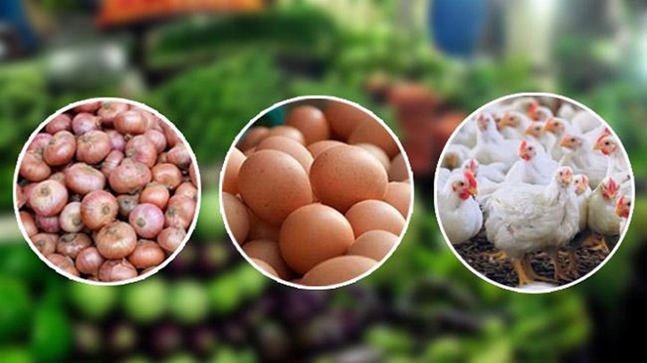 পেঁয়াজ ও মুরগির দাম বেড়েছে, কমেছে ডিমের দাম পেঁয়াজ ও মুরগির দাম বেড়েছে, কমেছে ডিমের দাম