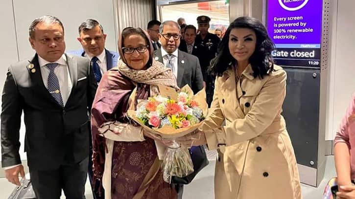 ওয়াশিংটন ডিসি থেকে লন্ডনে পৌঁছেছেন প্রধানমন্ত্রী ওয়াশিংটন ডিসি থেকে লন্ডনে পৌঁছেছেন প্রধানমন্ত্রী