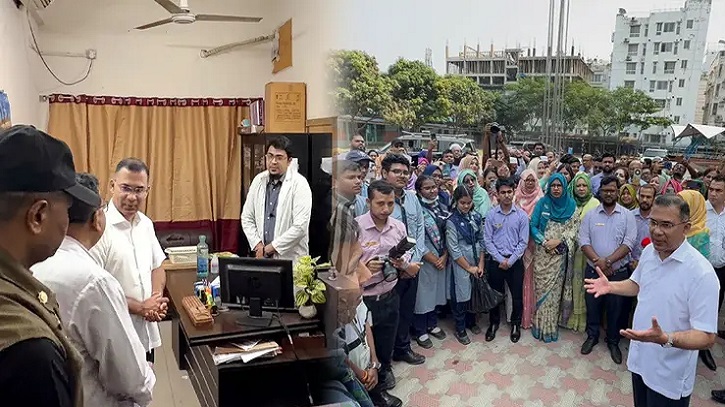 রাজধানীর একটি হাসপাতাল ও দুই শিক্ষাপ্রতিষ্ঠানে প্রধানমন্ত্রীর আকস্মিক পরিদর্শন