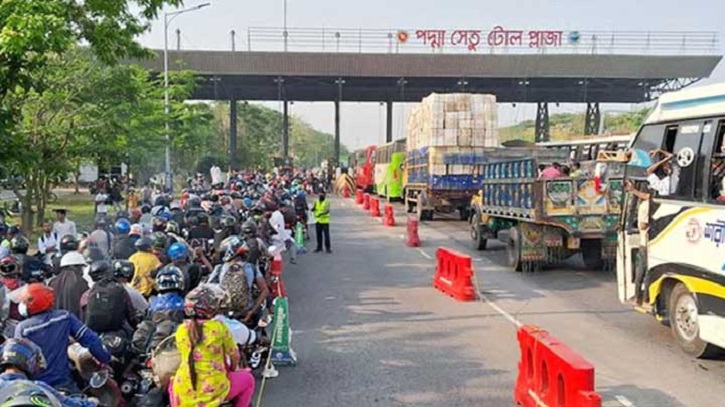 পদ্মা সেতুতে ৭ দিনে প্রায় ২৫ কোটি টাকা টোল আদায় পদ্মা সেতুতে ৭ দিনে প্রায় ২৫ কোটি টাকা টোল আদায়