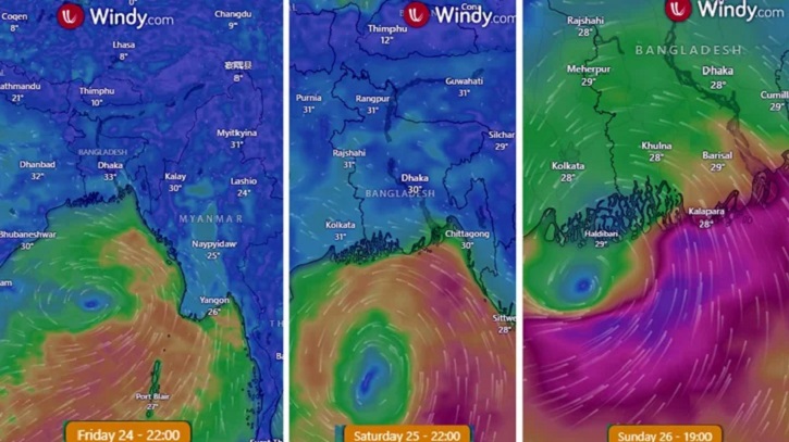 সন্ধ্যায় ঘূর্ণিঝড়ে রূপ নিতে পারে রেমাল, উপকূলে মাইকিং সন্ধ্যায় ঘূর্ণিঝড়ে রূপ নিতে পারে রেমাল, উপকূলে মাইকিং