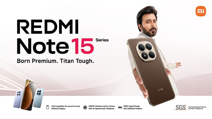 রেডমি নোট ১৫ সিরিজের মোড়কে তিনটি নতুন স্মার্টফোন আনলো শাওমি