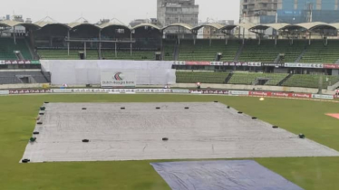পিচ কাভারে ঢাকা, বৃষ্টিতে বন্ধ মিরপুর টেস্ট