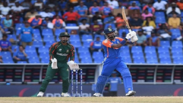 বাংলাদেশকে সামনে ১৯৭ রানের বিশাল লক্ষ্য ভারতের