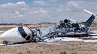 ডিআর কঙ্গোর বিমানবন্দরে যাত্রীবাহী বিমানে আগুন