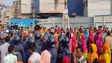 শ্রমিক আত্মহত্যার জেরে, গাজীপুরে শ্রমিক-পুলিশ সংঘর্ষে আহত শতাধিক
