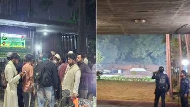 ওসমান হাদির কবর দেখতে মানুষের ভিড়, রাতভর প্রহরায় থাকবে পুলিশ