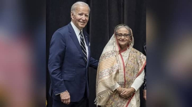 বাইডেনের সংবর্ধনা অনুষ্ঠানে যোগ দিয়েছেন প্রধানমন্ত্রী