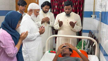 হবিগঞ্জে হামলায় দৃষ্টিশক্তি হারানো আলিফকে দেখতে গেলেন জামায়াত আমির