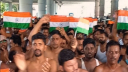অর্ধনগ্ন অবস্থায় চাকরিহারা শিক্ষকদের মিছিল