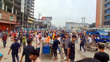 গাজীপুর ও আশুলিয়ায় শ্রমিক অসন্তোষ, ঢাকা-ময়মনসিংহ মহাসড়ক অবরোধ