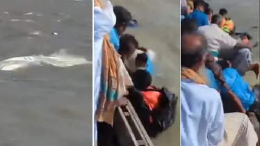 ঢেউয়ের আঘাতে ১৮ জন যাত্রী নিয়ে স্পিডবোট ডুবি