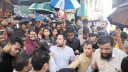 বৃষ্টির মধ্যেও পূর্বঘোষিত কর্মসূচি পালন করছে এনসিপি