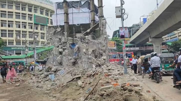ভেঙে ফেলা হলো শাহবাগের প্রজন্ম চত্বরের প্রতিকৃতি