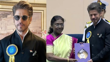 ৩৩ বছরের ক্যারিয়ারে প্রথমবার জাতীয় পুরস্কার গ্রহণ করলেন শাহরুখ