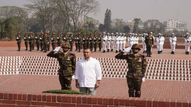 জাতীয় স্মৃতিসৌধে প্রধানমন্ত্রীর শ্রদ্ধা 