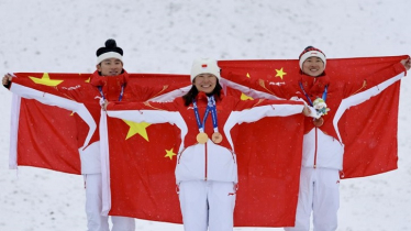 শীতকালীন অলিম্পিকসে মিক্সড টিম এরিয়ালসে চীনের ব্রোঞ্জ জয়