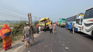 ভাঙ্গায় বাস-ট্রাক মুখোমুখি সংঘর্ষে নিহত ২