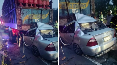 ভাঙ্গায় দাঁড়িয়ে থাকা ট্রাকে প্রাইভেটকারের ধাক্কা, নিহত ৪