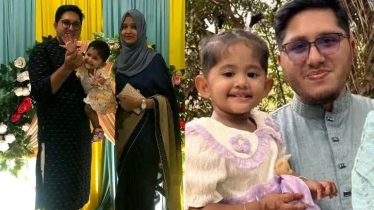 ট্রেনের সঙ্গে গাড়ির সংঘর্ষ, নিহত শিশু আয়েশাকে কোলে নিয়ে বাবার আহাজারি