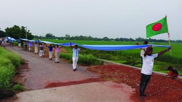 ২০২২ ফুট দৈর্ঘ্যের পতাকা তৈরি, সাড়া ফেলেছেন আর্জেন্টিনা সমর্থকরা