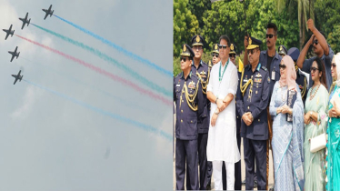 আকাশে রং-বেরঙের বিমান নিয়ে যা জানালো বিমানবাহিনী