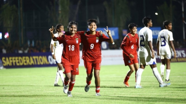 পূজার জোড়া গোলে ফের লঙ্কানদের হারাল বাংলাদেশ