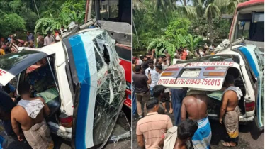 ফরিদপুরে বাস-অ্যাম্বুলেন্স মুখোমুখি সংঘর্ষে নিহত ৫