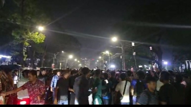 শাহবাগে ছাত্রশিবিরের বিরুদ্ধে ছাত্রদলের বিক্ষোভ