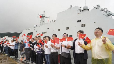 চার দিনের সফর শেষে মালয়েশিয়ার উদ্দেশে পাড়ি দিল চীনা নৌ টাস্ক গ্রুপ