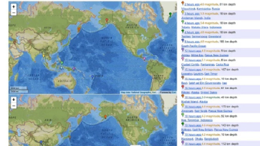 একদিনে বিশ্বব্যাপী বিভিন্ন জায়গায় ৯৪টি ভূমিকম্প
