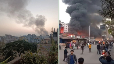 রাজধানীতে কাঁচাবাজারে আগুন, নিয়ন্ত্রণে পাঁচ ইউনিট