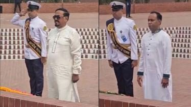 জাতীয় স্মৃতিসৌধে নবনির্বাচিত স্পিকার ও ডেপুটি স্পিকারের শ্রদ্ধা