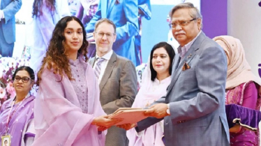 খালেদা জিয়ার মরণোত্তর পুরস্কার নিলেন নাতনি জাইমা রহমান