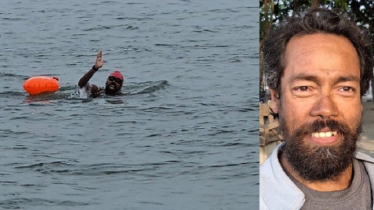 কুড়িগ্রাম থেকে সাঁতরে চাঁদপুর, রফিকুলের লক্ষ্য বঙ্গোপসাগর