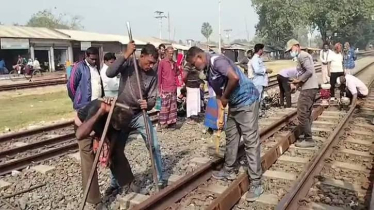 ‘অতিরিক্ত শীতে’ নাটোরে রেললাইনে ফাটল