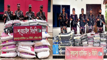 কুমিল্লা ও ব্রাহ্মণবাড়িয়া সীমান্তে কোটি টাকার ভারতীয় পণ্য জব্দ