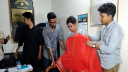 ছাত্ররাজনীতি বন্ধে পদক্ষেপ না নেওয়ায় বেরোবি প্রশাসনকে শাড়ি-চুড়ি দিলো শিক্ষার্থীরা